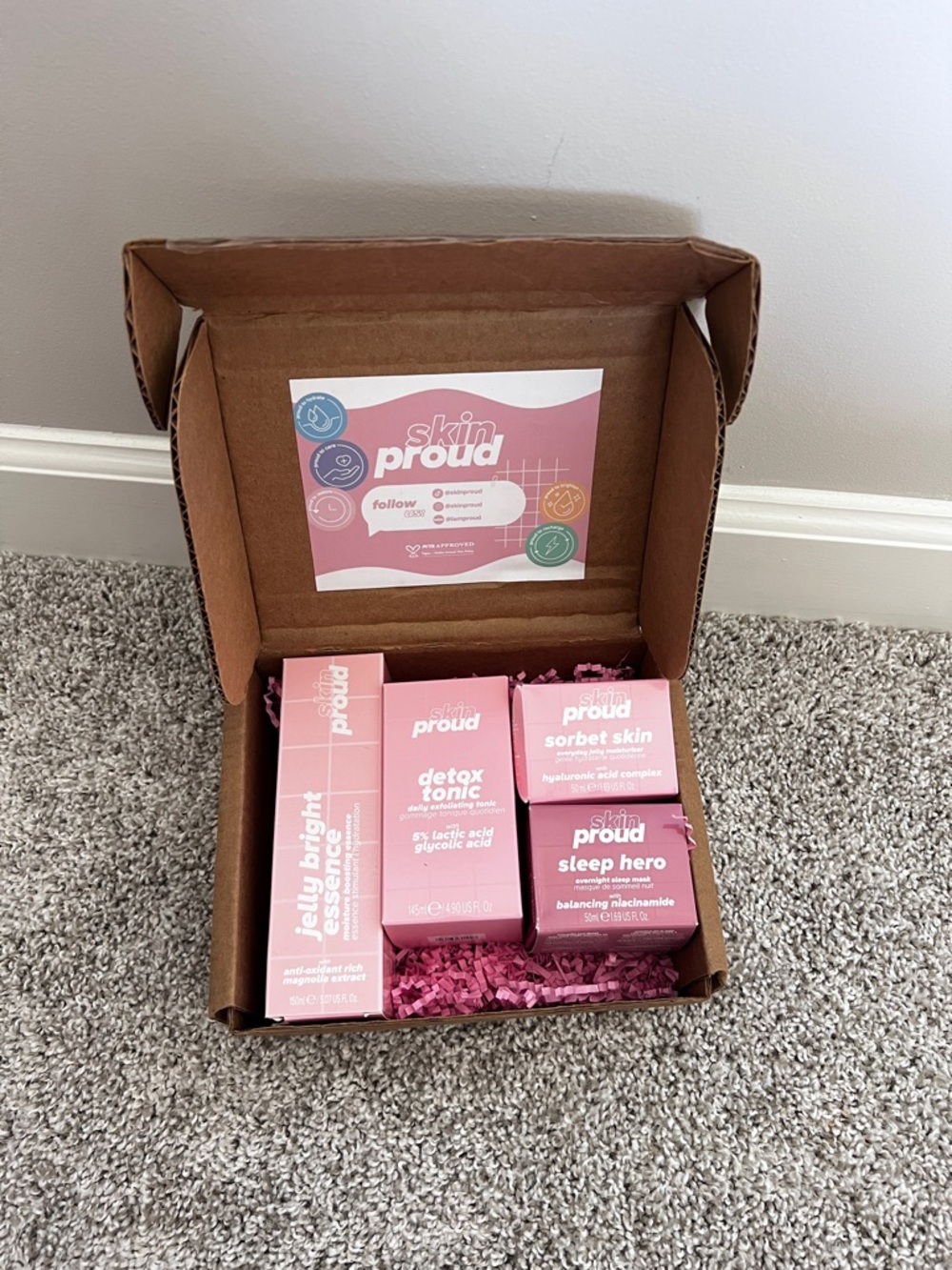 Skin Proud PR box filled